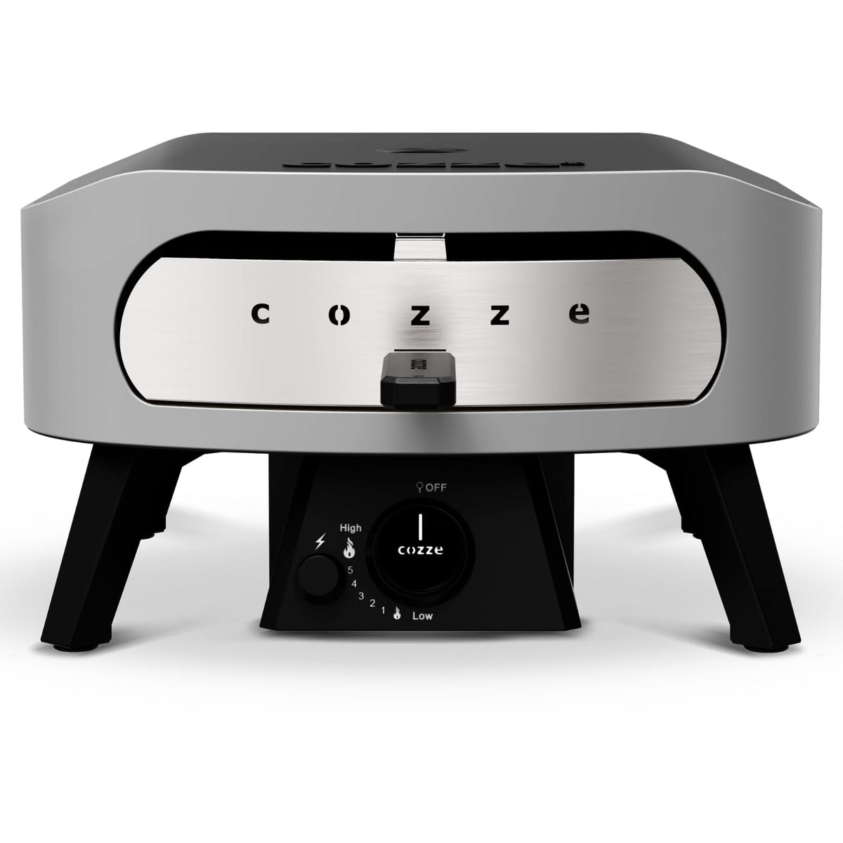 Pizzaofen Gas 13 Zoll 6 kW 50 mbar Modell 90860 mit Regulator und Pizzastein 50 x 50 x 29,5 cm