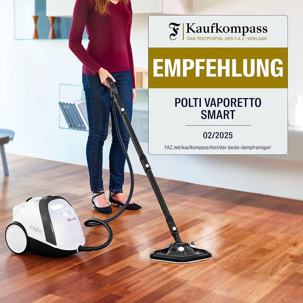 Dampfreiniger Vaporetto Smart 120 PTEU0297 1500 W 4 bar mit 2 L Tank und 14 Zubehörteilen