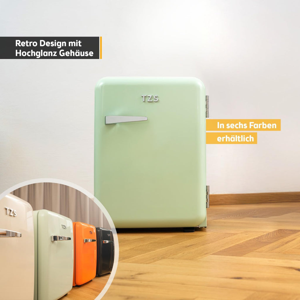 Mini Kühlschrank 40L Retro Design FA-5172-3-GL 40 Liter freistehend kompakt ohne Gefrierfach