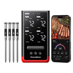 Kabelloses Fleischthermometer P4 4 Sonden 6 Sensoren WiFi Bluetooth 5.3 IPX8 App Grillthermometer Bratenthermometer