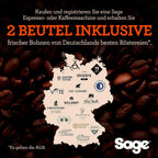 Espresso Siebträgermaschine mit integrierter Mühle und manuellem Milchaufschäumer Barista Express SES875BSS2EEU1A Edelstahl
