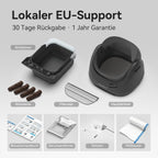 Selbstreinigende Katzentoilette XXL mit offenem Design 12L Abfallbehälter 5 GHz WLAN App-Steuerung für Mehrkatzenhaushalte Modell C08