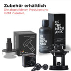 Massagepistole OrthoGun 3.0 160W 5 Intensitäten 7 Aufsätze Akku 360 Min Laufzeit inkl Koffer