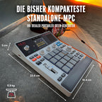 Standalone Sampler Sequenzer und Effektprozessor MPCSAMPLE mit Akku USB-C integriertem Lautsprecher und Mikrofon