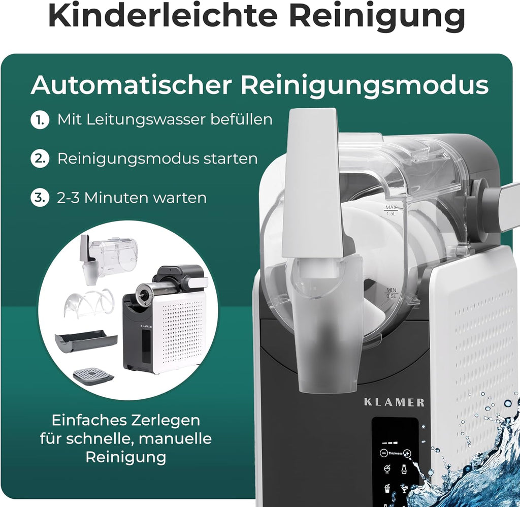 Slush Maschine 2 L mit 5 Programmen automatischer Reinigung Touch-Steuerung und Zubereitung ohne Eis
