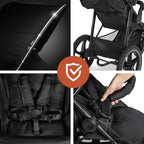 Kinderwagen 3-Rad Buggy mit Luftreifen Liegefunktion UV Schutz 50+ bis 22 kg klappbar Modell Runner 2 274200