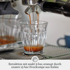 Espresso Siebträgermaschine mit integrierter Mühle und manuellem Milchaufschäumer Barista Express SES875BSS2EEU1A Edelstahl