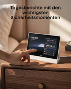 Smart Home Display T87A0 8 Zoll WLAN Touchscreen 1280 x 800 für Sicherheitsgeräte mit 4 Live-Ansichten und Echtzeitbenachrichtigungen