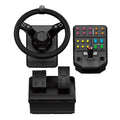 Landwirtschafts-Simulator Controller Bundle mit 900° Lenkrad Pedalen Steuerkonsole 38 Tasten und USB für PC