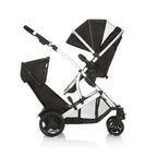 Geschwisterwagen Duett 2 Tandem Kinderwagen mit Babywanne und Sportsitz 2 Sitze bis 15 kg höhenverstellbar inkl Regenschutz