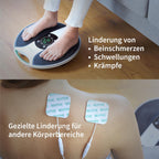 Fuß- und Beinmassagegerät Medic Plus Knie EMS NMES Durchblutungsförderung gegen Knieschmerzen und Schwellungen