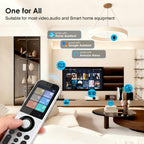 Universalfernbedienung X2 mit Hub und Ladestation Touchscreen IR Bluetooth WLAN für bis zu 49 Geräte