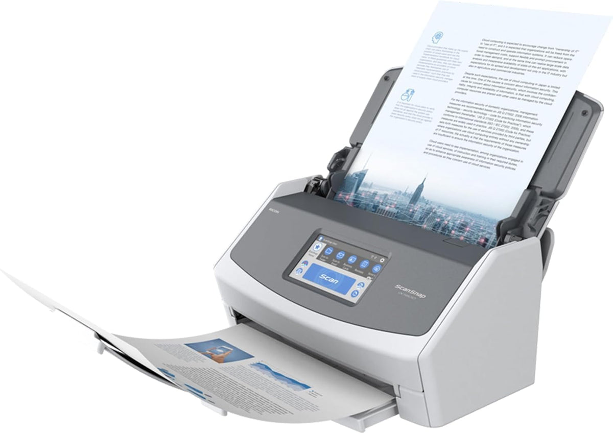 Dokumentenscanner iX1600 A4 Duplex WiFi USB 3.2 40 Seiten 80 Bilder pro Minute ADF 40 Blatt 4,3 Zoll Touchscreen