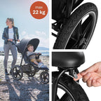 Kinderwagen 3-Rad Buggy mit Luftreifen Liegefunktion UV Schutz 50+ bis 22 kg klappbar Modell Runner 2 274200