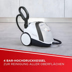 Dampfreiniger Vaporetto Smart 120 PTEU0297 1500 W 4 bar mit 2 L Tank und 14 Zubehörteilen