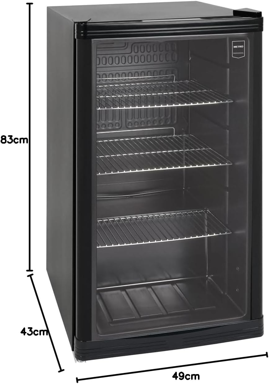 Mini Kühlschrank GPC1088 88L eingebaut Kompakt 3 Glasböden automatische Abtauung LED Innenbeleuchtung