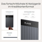 KI Diktiergerät Note Pro Sprachrekorder mit Transkription und Zusammenfassung 64GB Bluetooth 50h Aufnahmezeit