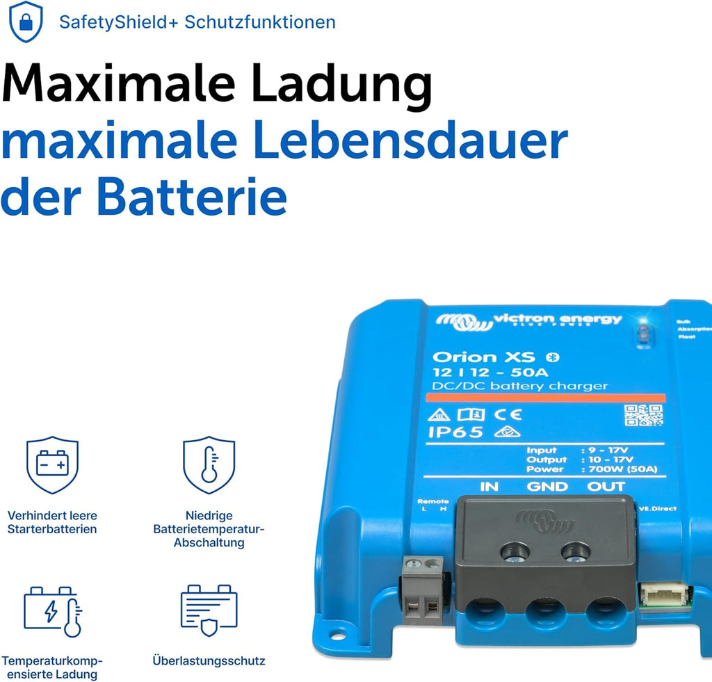 DC-DC Batterieladegerät Orion XS 12/12 50A 700W Smart Batterielader mit Batterieschutz
