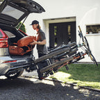 Fahrradträger EasyFold XT für Anhängerkupplung 2 Fahrräder 60 kg faltbar 13-poliger Anschluss 123 x 63 x 68 cm