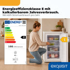 Gefrierschrank GS512-040E 91L 4 Sterne 40dB E Energieklasse 4 Schubladen manuelle Temperatur Weiß freistehend