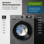 Waschmaschine WA 7175.1 7 kg Invertermotor 1400 U/min 15 Programme Energieeffizienzklasse A LED-Display
