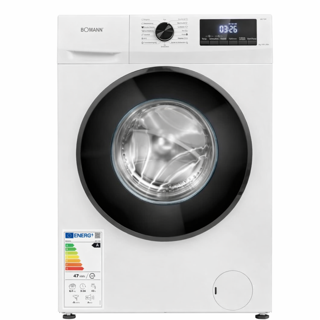 Waschmaschine WA 7185 8kg 1400 U/min Frontlader 15 Programme LED Display Dampffunktion Invertermotor