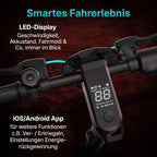 E-Scooter X900010-99 klappbar 450W Motor 50 km Reichweite 10,5 Zoll Luftreifen mit Blinker
