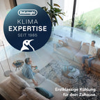 Mobile Klimaanlage PAC EM82 2,4 kW 9400 BTU mit Entfeuchter 24 h Timer 63 dB und Abluftschlauch