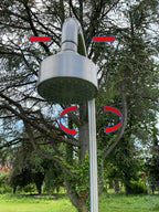 Gartendusche Aussendusche Pooldusche Edelstahl Nickel gebürstet 360° schwenkbarer Duschkopf 2 Strahlarten Antikalkdüsen
