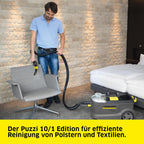 Polsterreiniger Waschsauger Puzzi 10/1 mit 10 L Tank 1 L/min und Polster- und Fugendüse