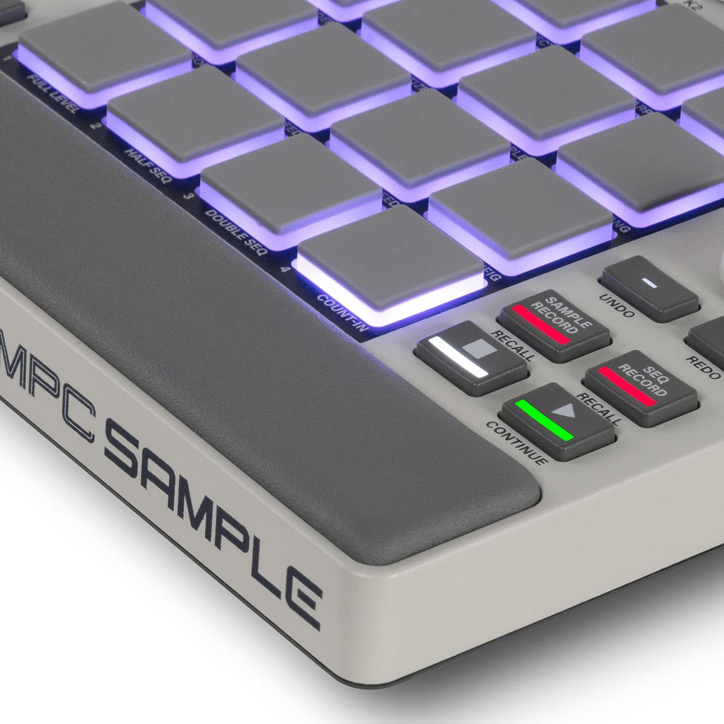 Standalone Sampler Sequenzer und Effektprozessor MPCSAMPLE mit Akku USB-C integriertem Lautsprecher und Mikrofon