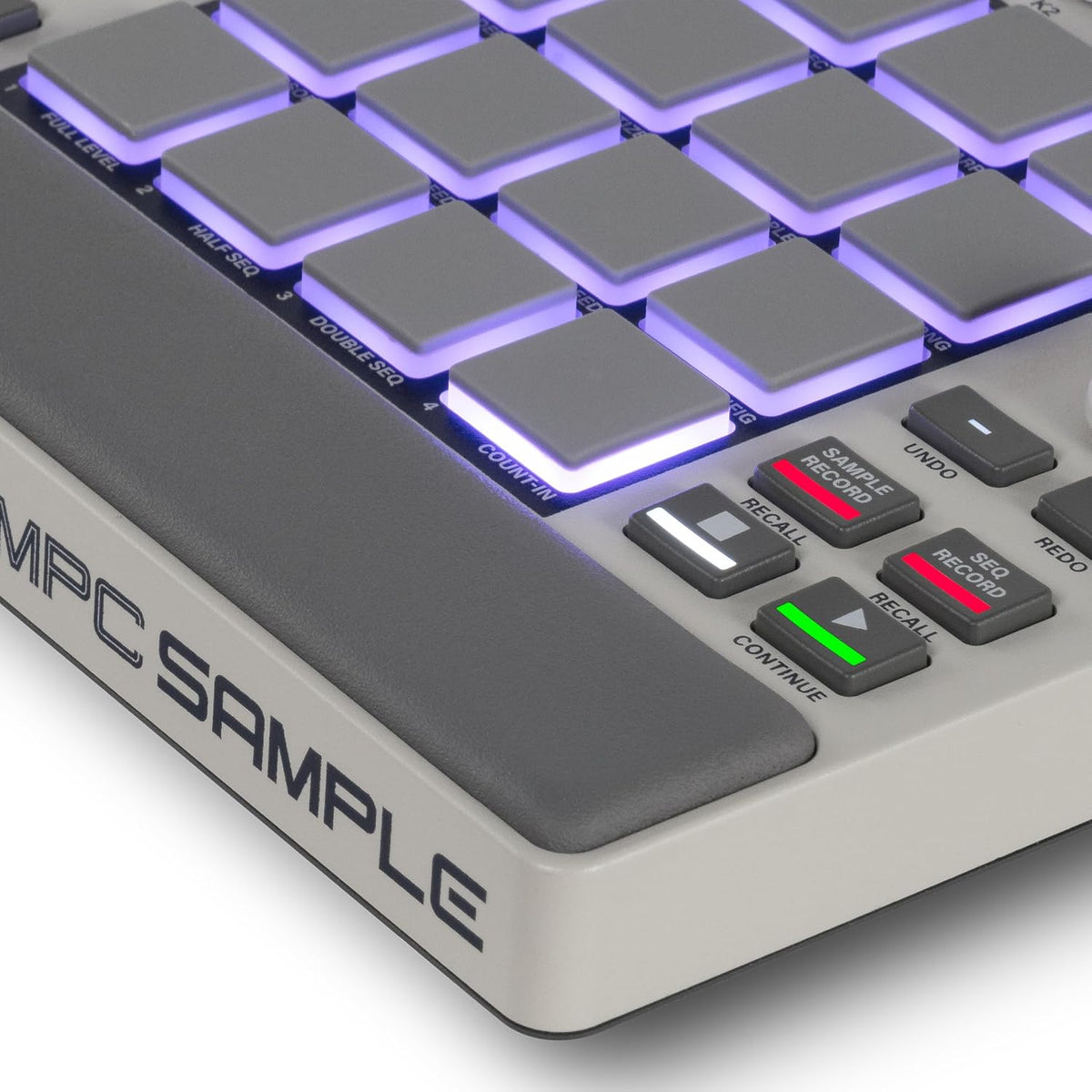 Standalone Sampler Sequenzer und Effektprozessor MPCSAMPLE mit Akku USB-C integriertem Lautsprecher und Mikrofon
