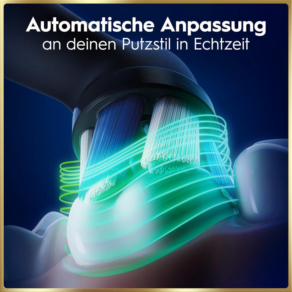 Elektrische Zahnbürste iO 9 mit 7 Putzmodi 3 Aufsteckbürsten Lade-Reise-Etui und visueller Andruckkontrolle
