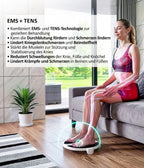 Feelvita Acticur EMS TENS Durchblutungsstimulator für Füße Beine und Knie 11-teilig mit 9 Programmen 20 Intensitätsstufen