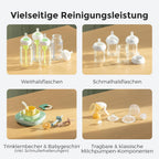 Flaschenreiniger Sterilisator und Trockner BS03 KleanPal Pro für Babyflaschen Pumpsets 9 Modi inkl 60 Reinigungstabletten