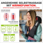 Nackenmassagegerät Shiatsu mit Wärme und Vibration NM089 4D Massageköpfe Kabelgebunden Schulter Rücken Beine Massagegerät