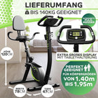 3in1 Heimtrainer Fahrrad klappbar Cyclette Liegeergometer Magnetwiderstand 140 kg Belastbarkeit verstellbarer Sitz