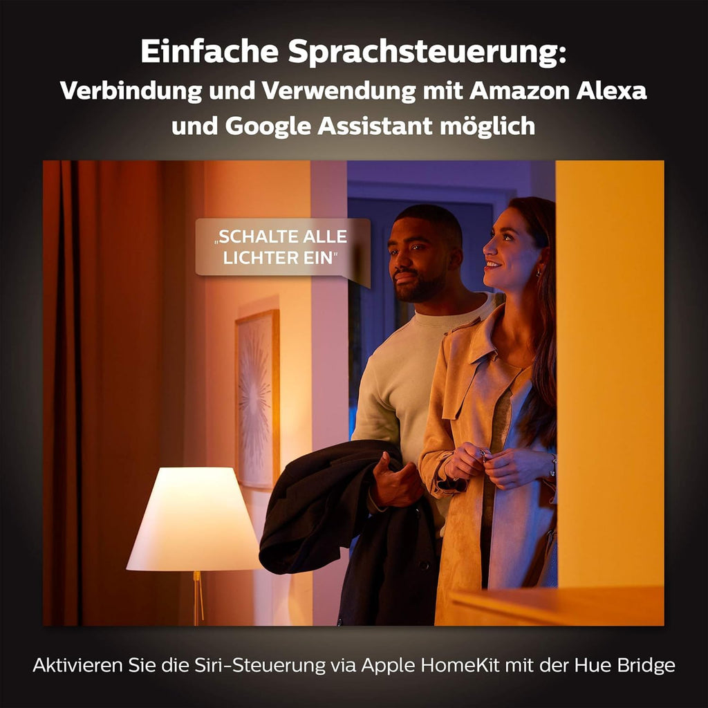 LED Pendelleuchte Ensis 5500 lm 79 W dimmbar mit 16 Mio. Farben App- und Sprachsteuerung Schwarz