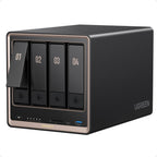 4-Bay NAS DXP4800 GT mit AMD Ryzen R2514 8GB DDR4 Dual 10GbE 4K HDMI 2x M.2 NVMe und U.2 Steckplätzen