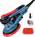 Exzenterschleifer 150 mm 350 W 5 mm Hub 7-stufige Drehzahlregelung bürstenlos mit Koffer und Zubehör Schleifmaschine