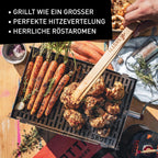 Faltbarer Camping Gasgrill 2.0 aus Edelstahl für Gaskartuschen mit Tragetasche 3,3 kg