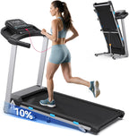 Klappbares Laufband TM015 mit Steigung 12 km/h 3,5 PS LED Display Bluetooth App Steuerung 12 Trainingsprogramme