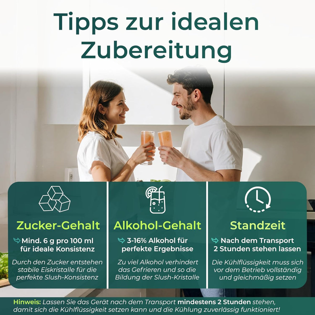 Slush Maschine 2 L mit 5 Programmen automatischer Reinigung Touch-Steuerung und Zubereitung ohne Eis