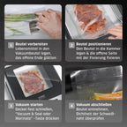 Kammervakuumierer VacuChef 40 Modell 1417 3L Vakuumkammer 70L/min Doppelte Schweißnaht inkl 20 Vakuumbeutel