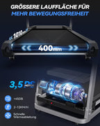 Klappbares Laufband TM015 mit Steigung 12 km/h 3,5 PS LED Display Bluetooth App Steuerung 12 Trainingsprogramme