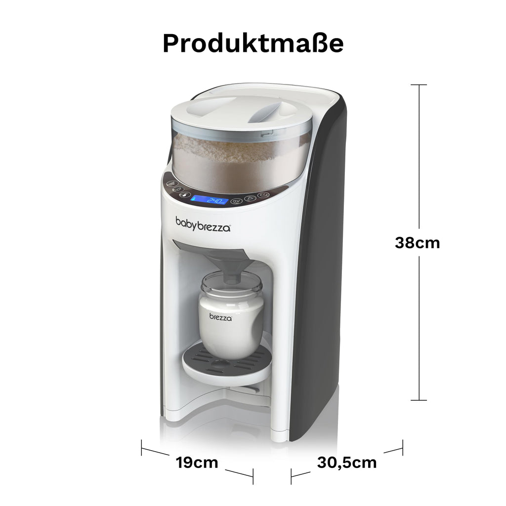 Automatischer Flaschenzubereiter Formula Pro Advanced für Milchpulver und Wasser 3 Temperaturen 60–300 ml LCD-Display Weiß Schwarz