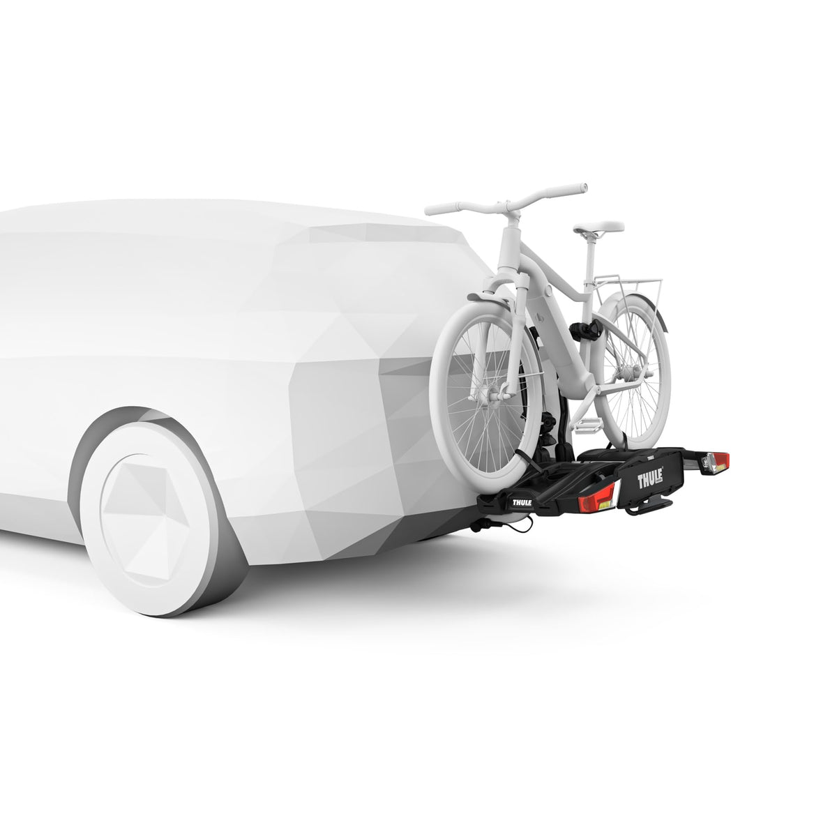 Fahrradträger EasyFold XT für Anhängerkupplung 2 Fahrräder 60 kg faltbar 13-poliger Anschluss 123 x 63 x 68 cm