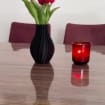 Modernes, gewelltes Keramik-Vase, nordischer Stil, dekoratives Wohnaccessoire