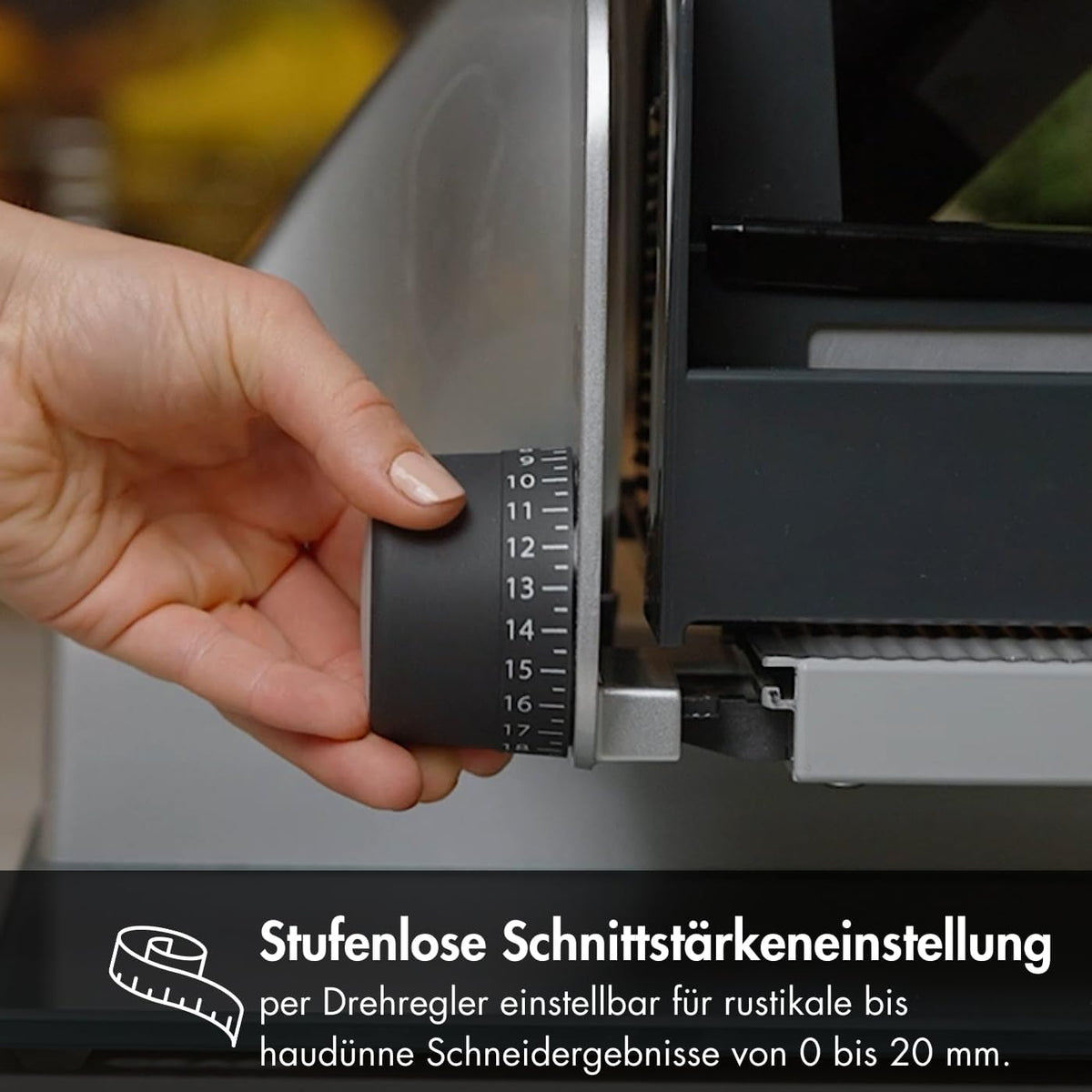 Allesschneider Master M20 elektrischer Schneidemaschine Vollmetall 170 mm Messer Schnittstärke 0–20 mm 170 W
