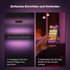 LED Pendelleuchte Ensis 5500 lm 79 W dimmbar mit 16 Mio. Farben App- und Sprachsteuerung Schwarz